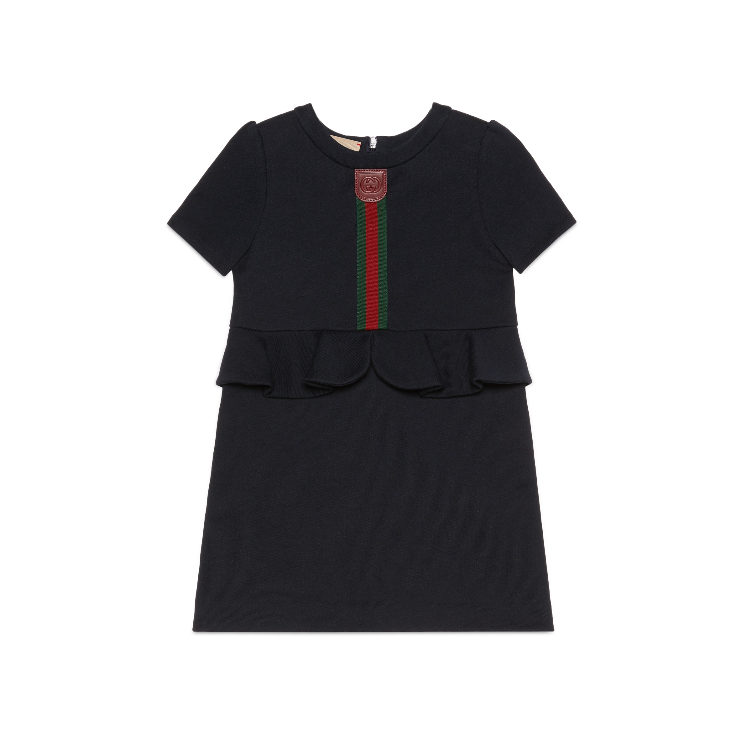Gucci Kids' Logo-embroidered Web-striped Cotton-jersey Dress 4-12 Years In  Blue | ModeSens