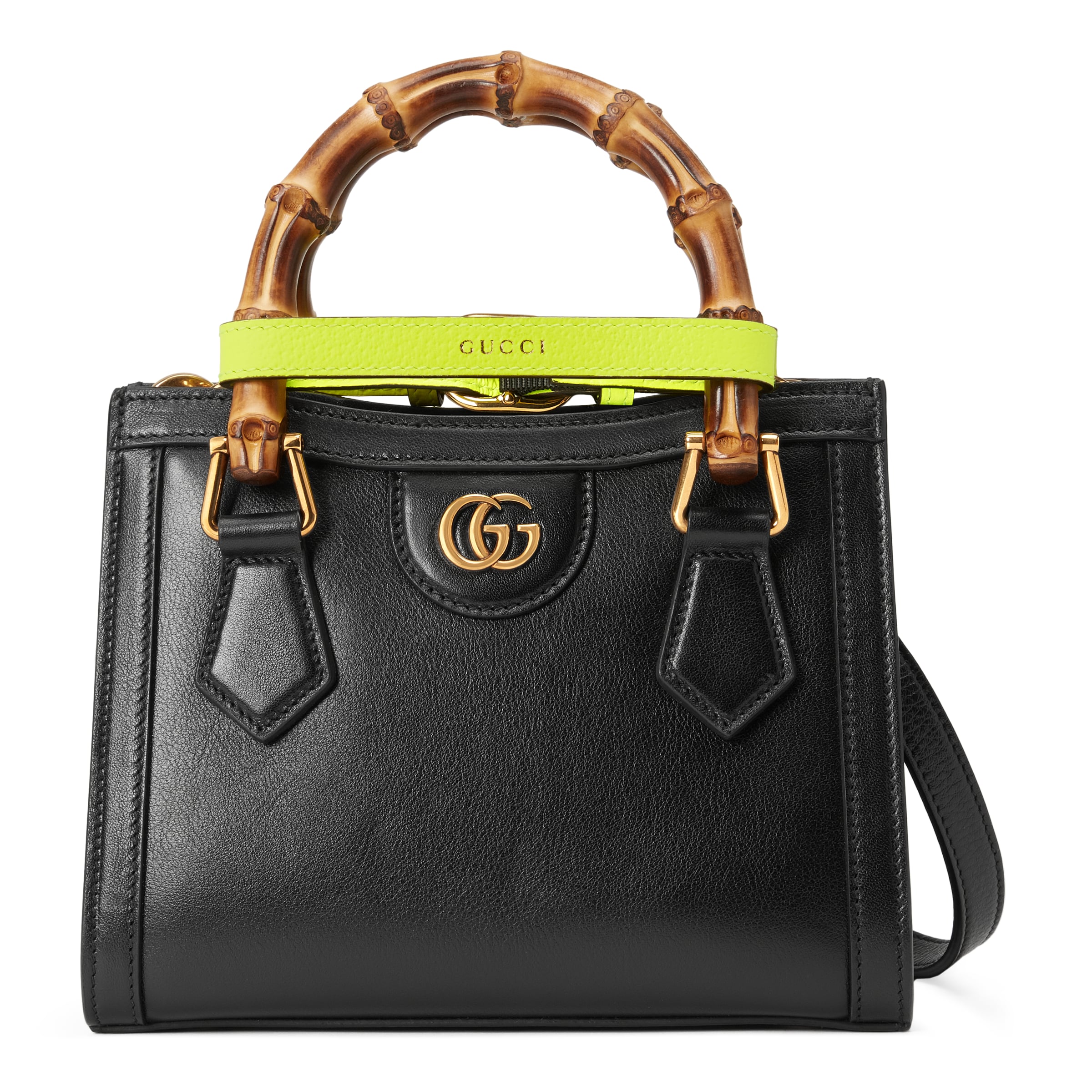 Gucci Diana Mini Tote Bag In Black Leather