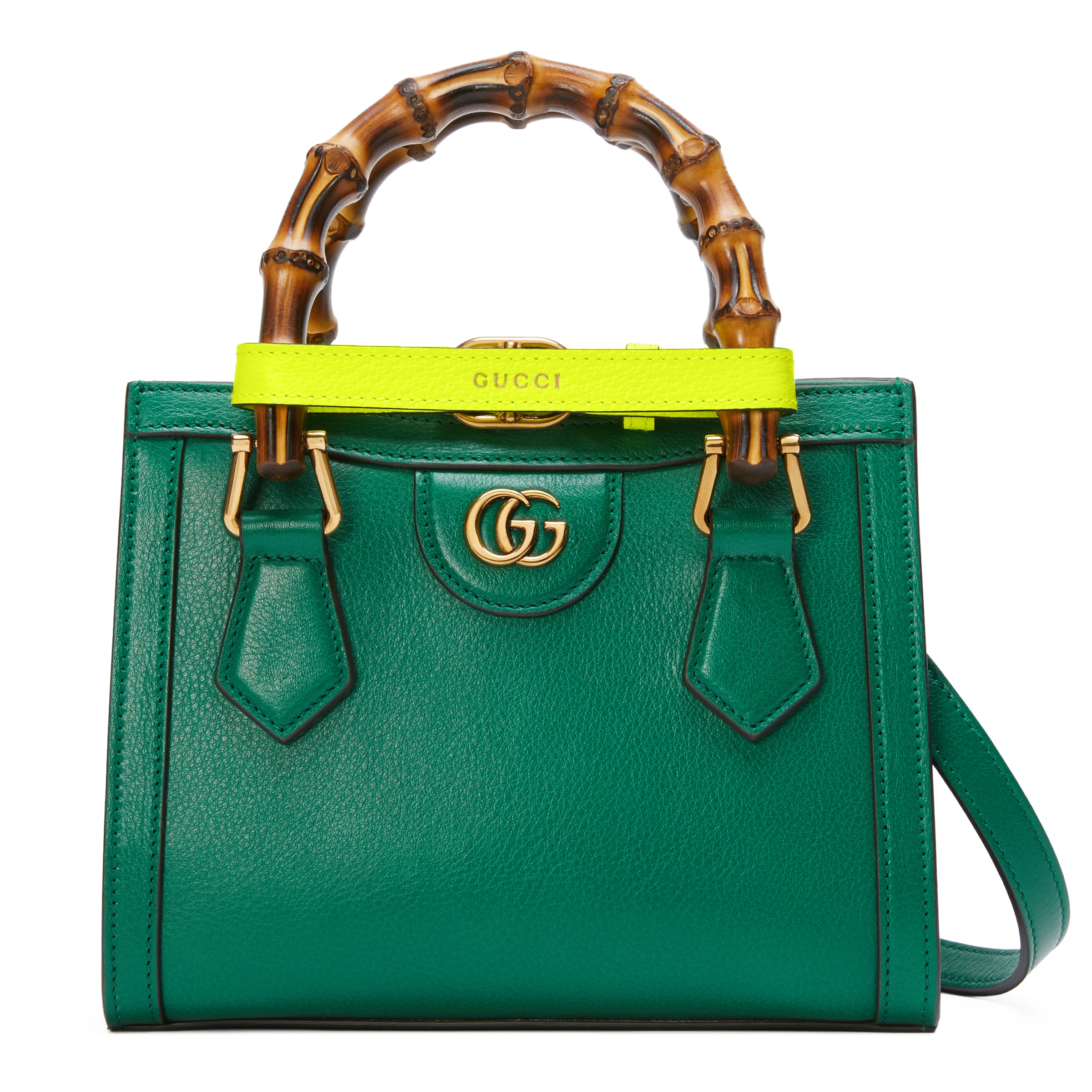 Gucci Diana Mini Tote Bag In Green