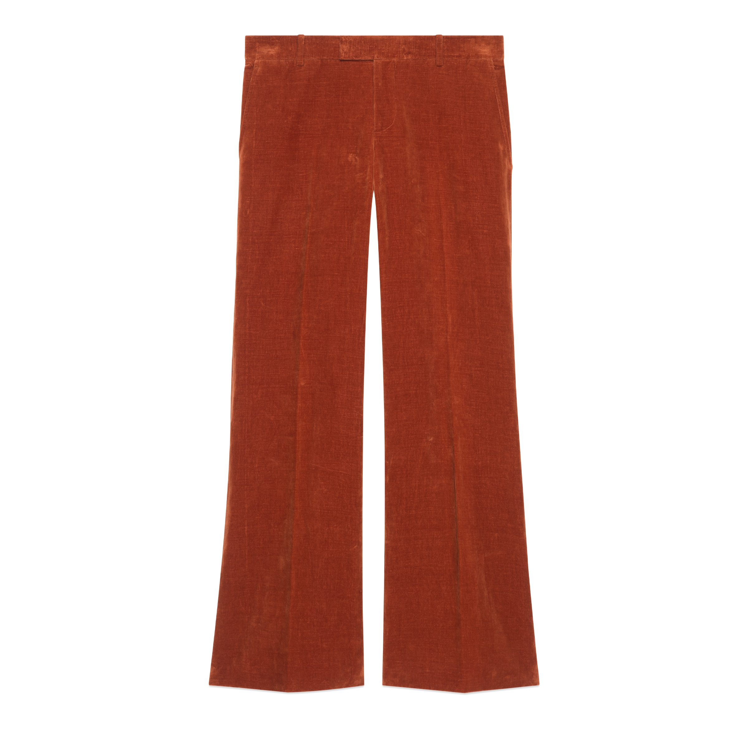 GUCCI VELVET FLARED TROUSERS