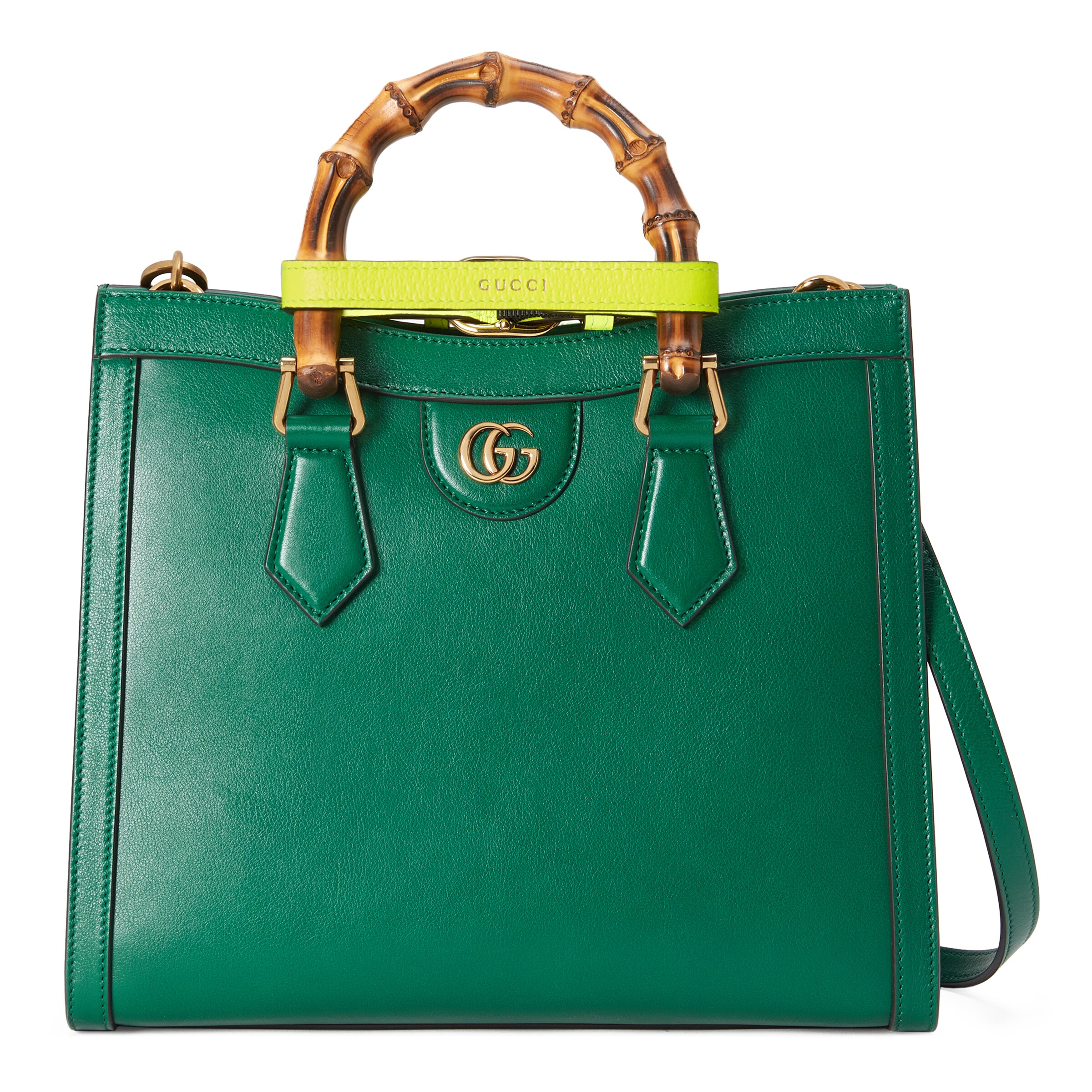 Gucci Diana Small Tote Bag In Green