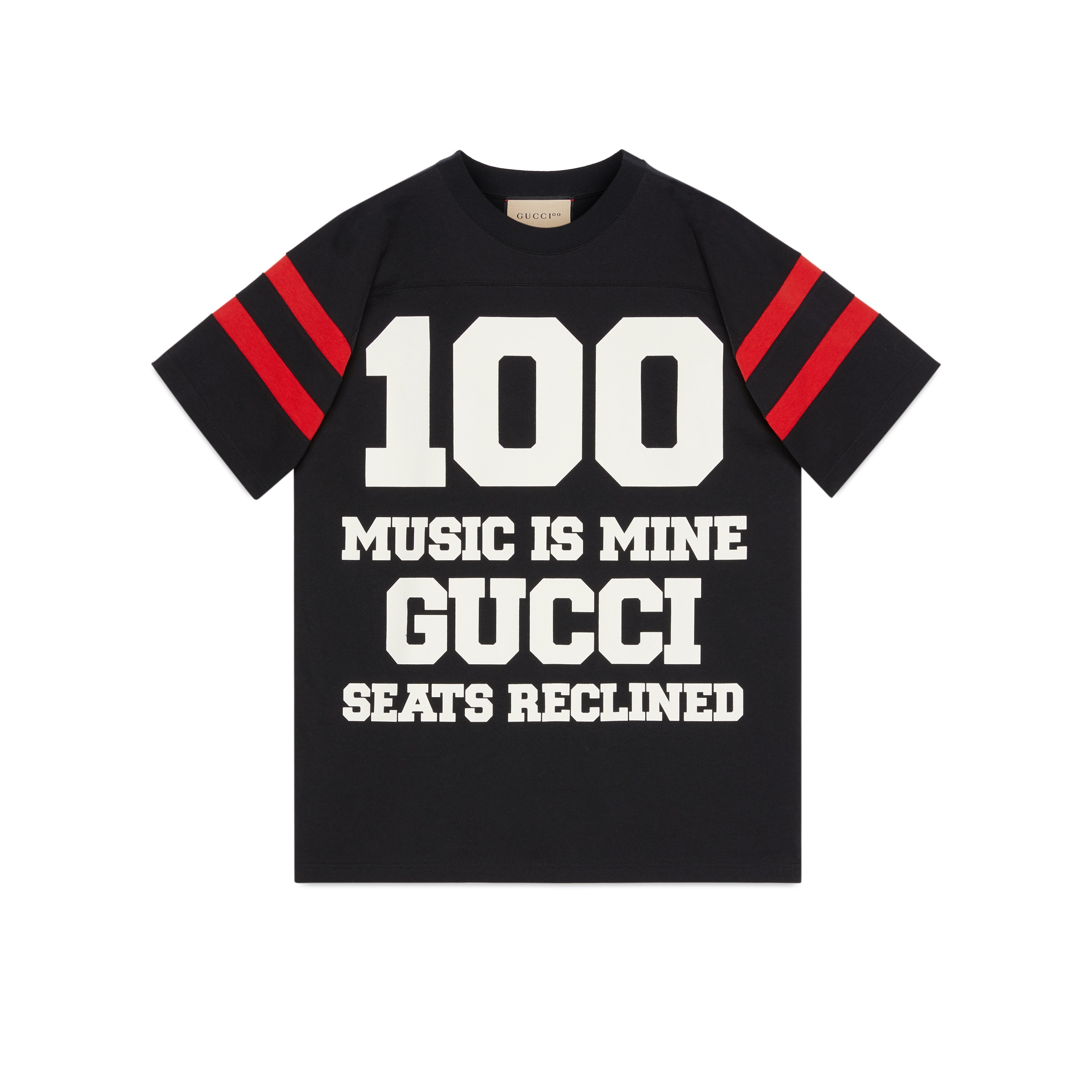 無地・新色登場！ グッチ 100 コットン Ｔシャツ XL MUSIC IS MINE