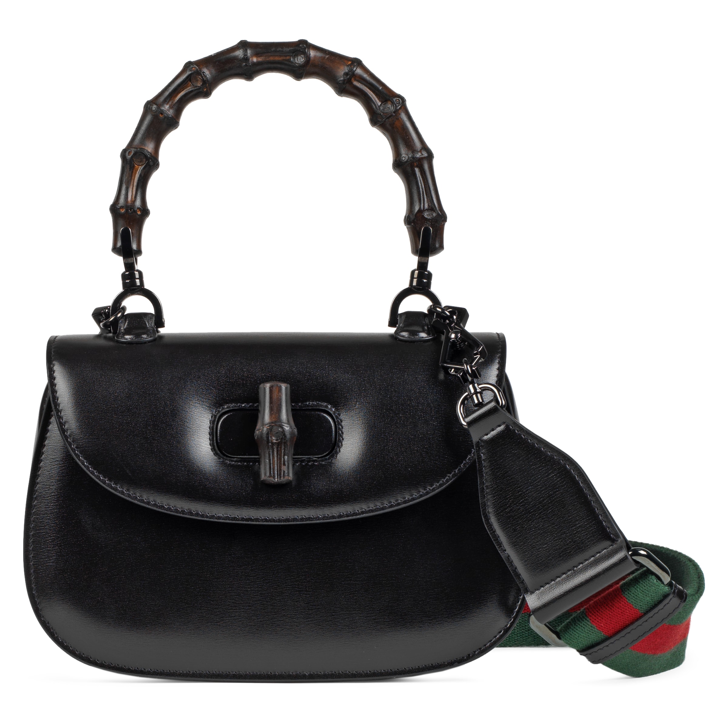 Gucci Bamboo 1947 Small Top Handle Bag In Black ModeSens