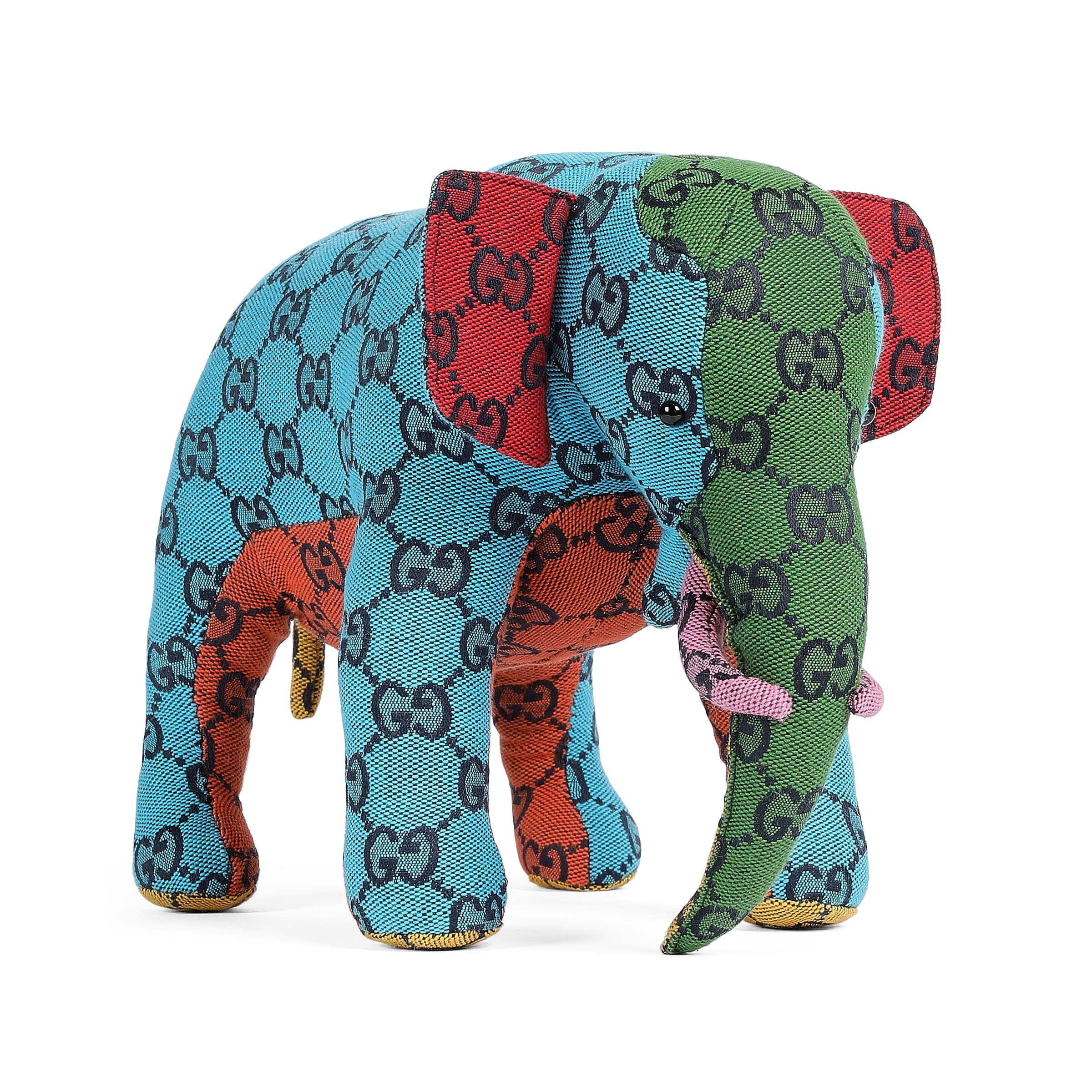 GUCCI GG柄　エレファント　ぬいぐるみ Gucci New Gg Canvas Decorative Stuffed Elephant In Multi | ModeSens