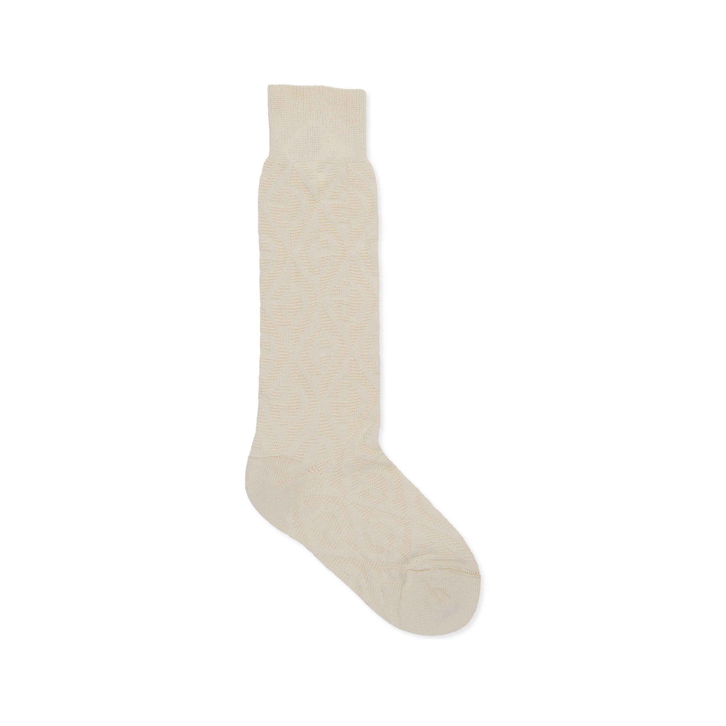 Gucci Kids' Children's G Rhombus Cotton Socks In White