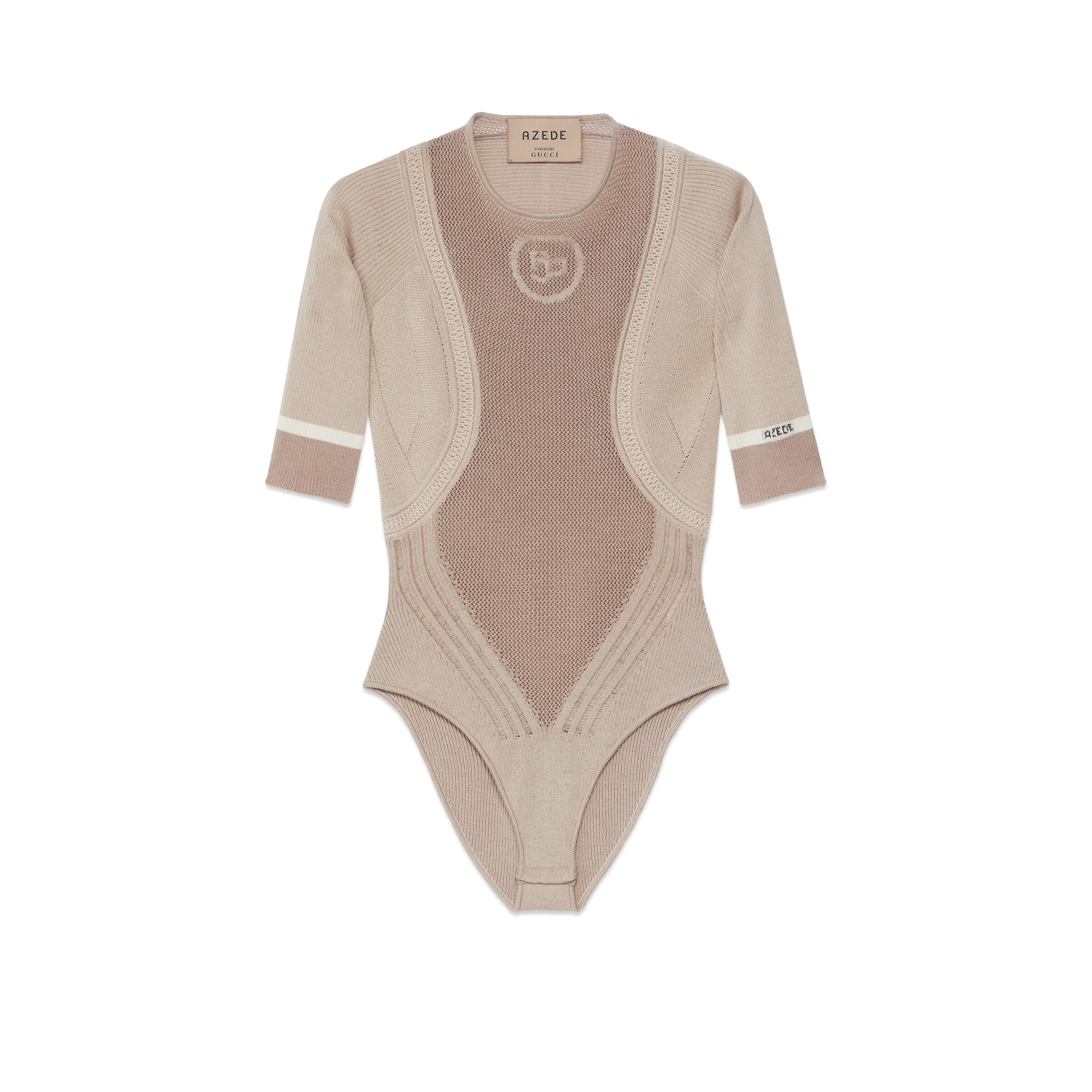 Gucci Azede Powered By  Bodysuit In Neutral