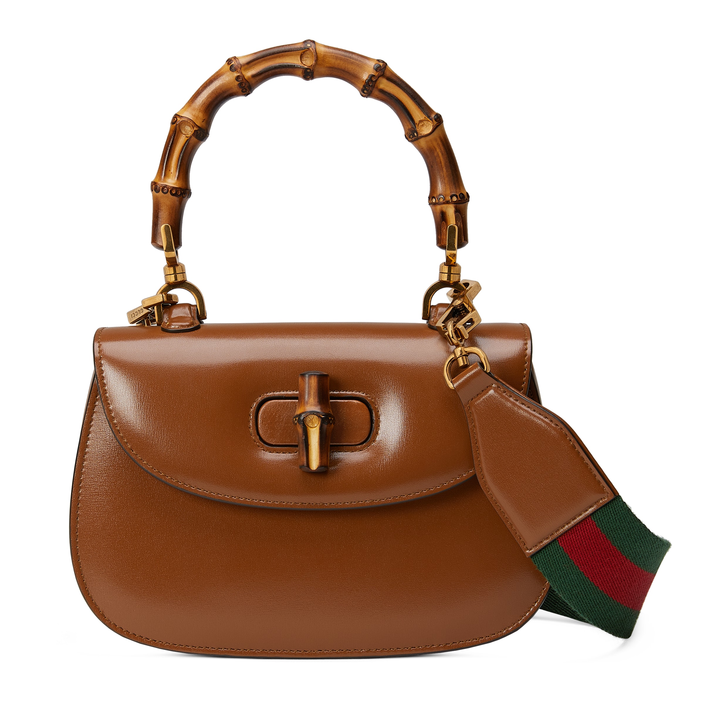 Gucci Bamboo 1947 Small Top Handle Bag In Brown
