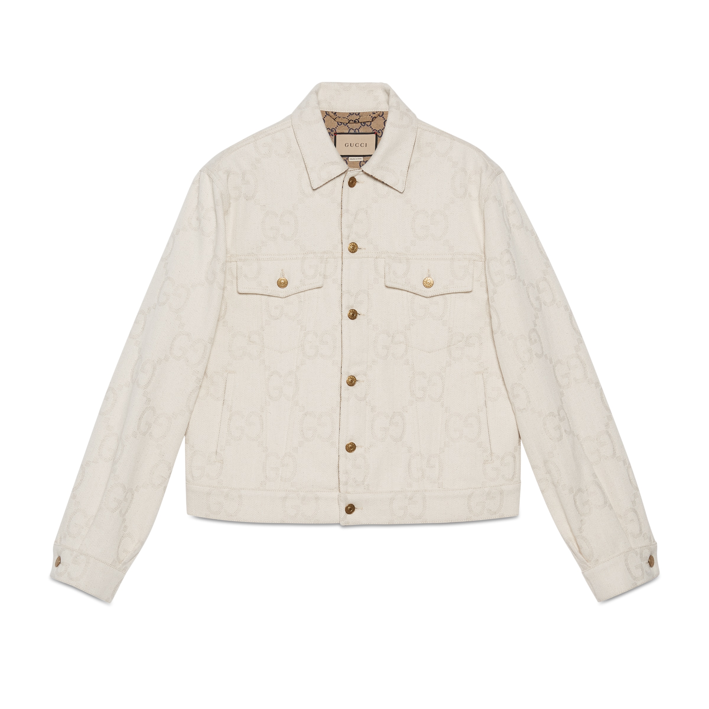 Gucci monogram hotsell denim jacket