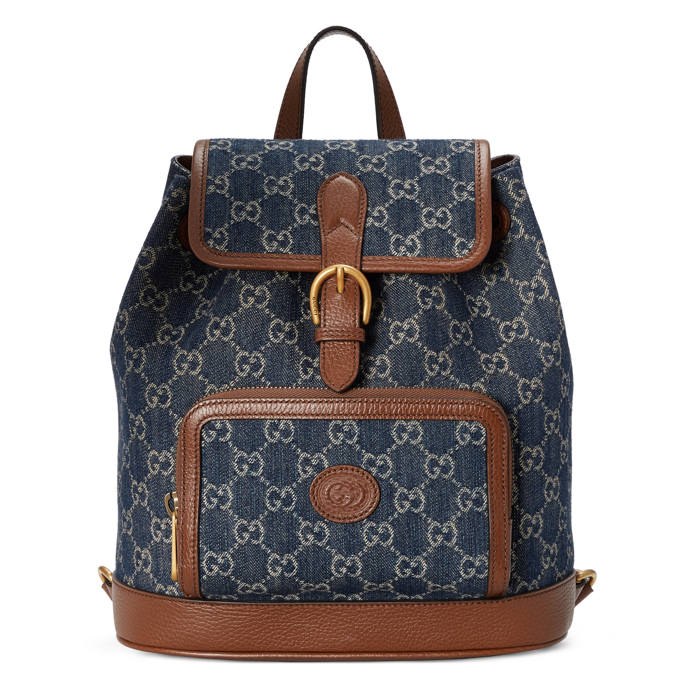 Gucci Backpack With Interlocking G Gucci Interlocking G Black Leather Back Pack - Black  main image 2