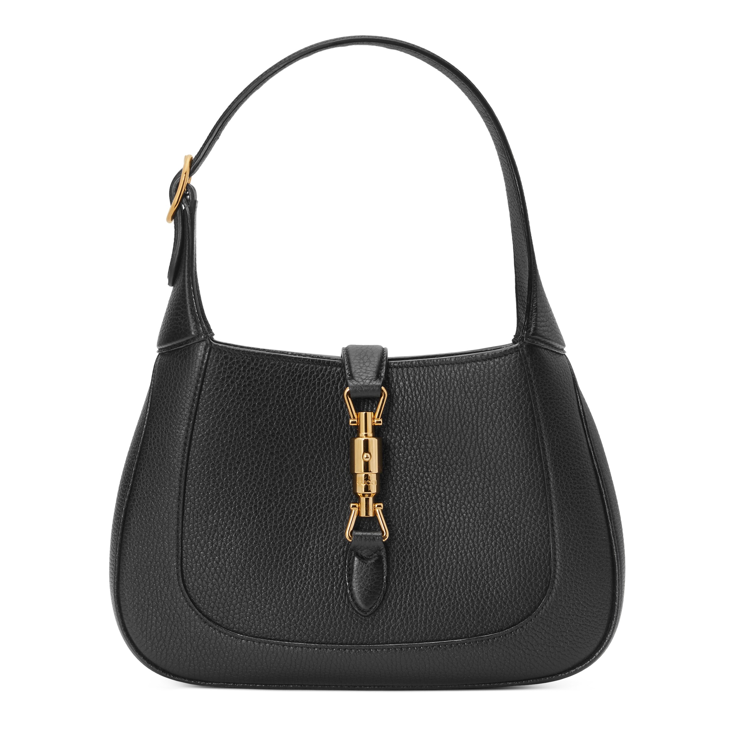 Gucci Jackie 1961 Small Natural Grain Bag In Black