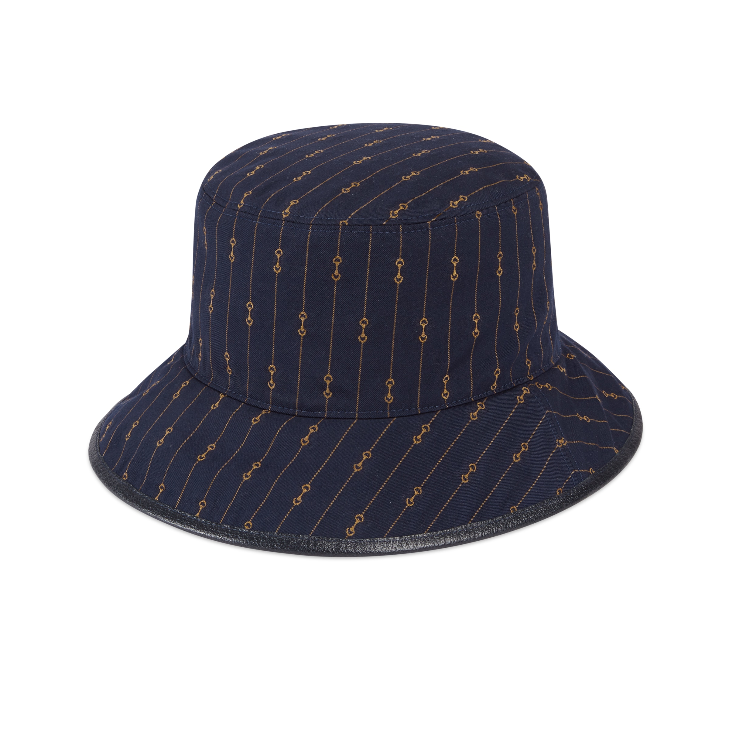 Gucci Reversible Gg And Horsebit Bucket Hat In Blue ModeSens