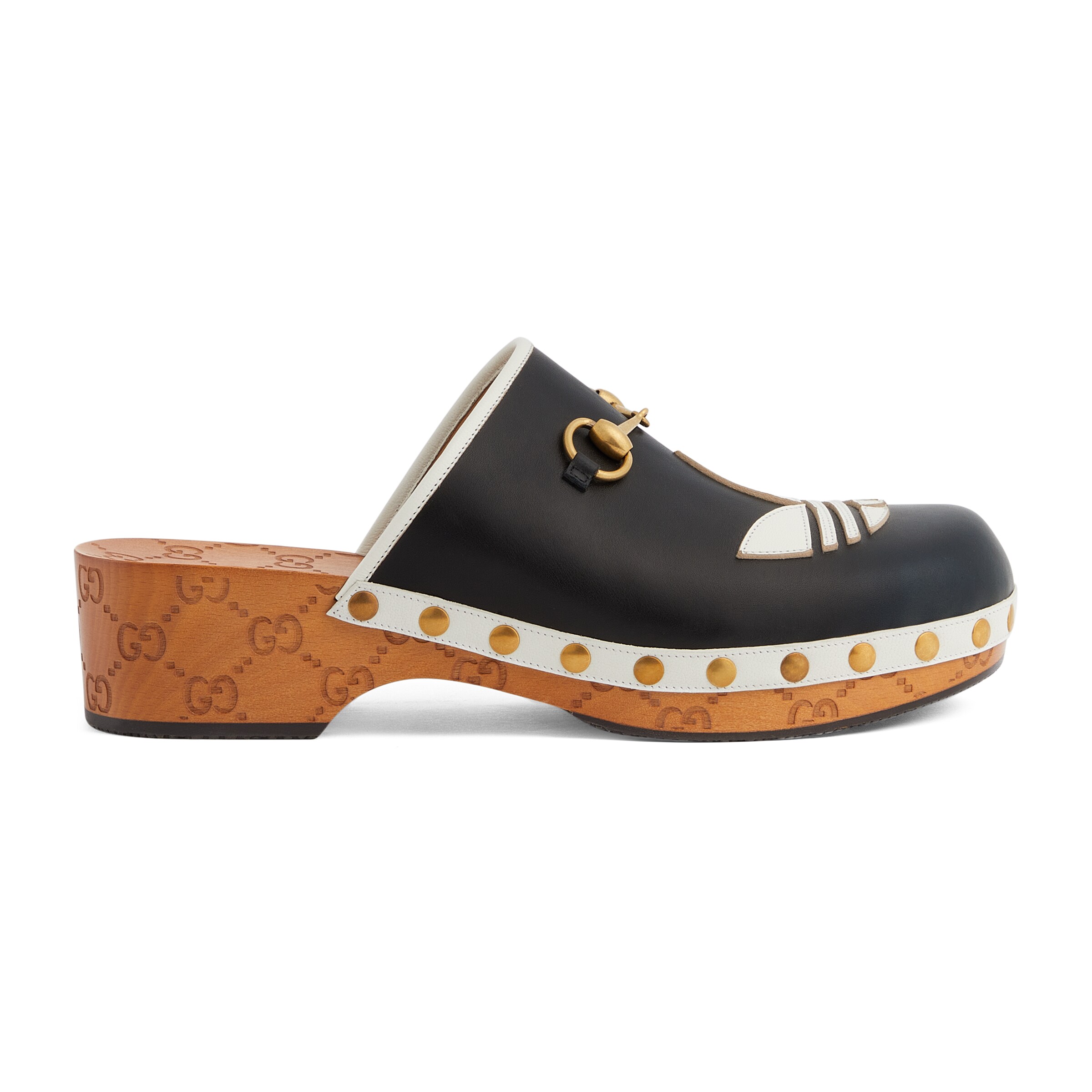 GUCCI ADIDAS X GUCCI MEN'S LEATHER CLOG