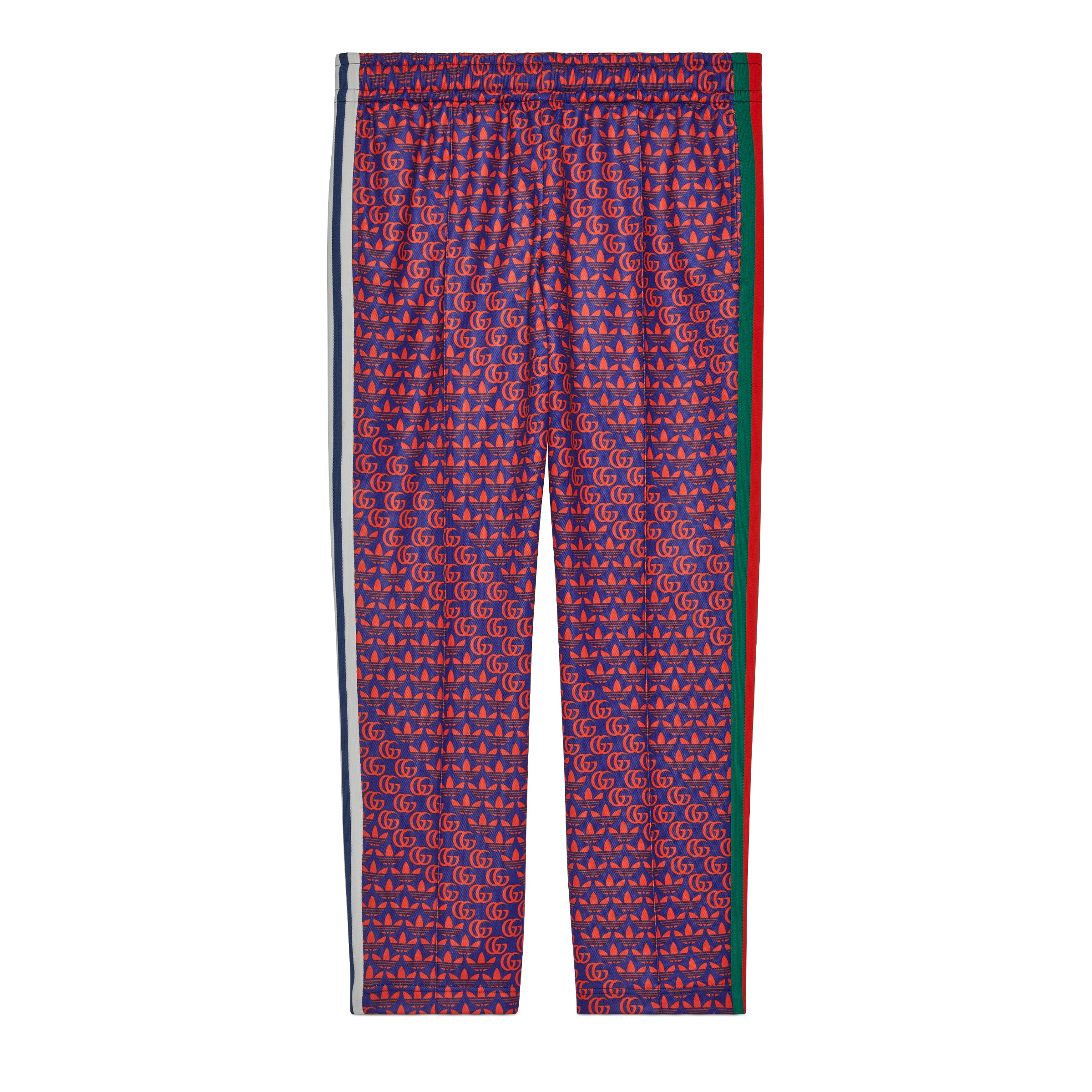 GUCCI ADIDAS X GUCCI DOUBLE G AND TREFOIL PRINT TRACK BOTTOMS