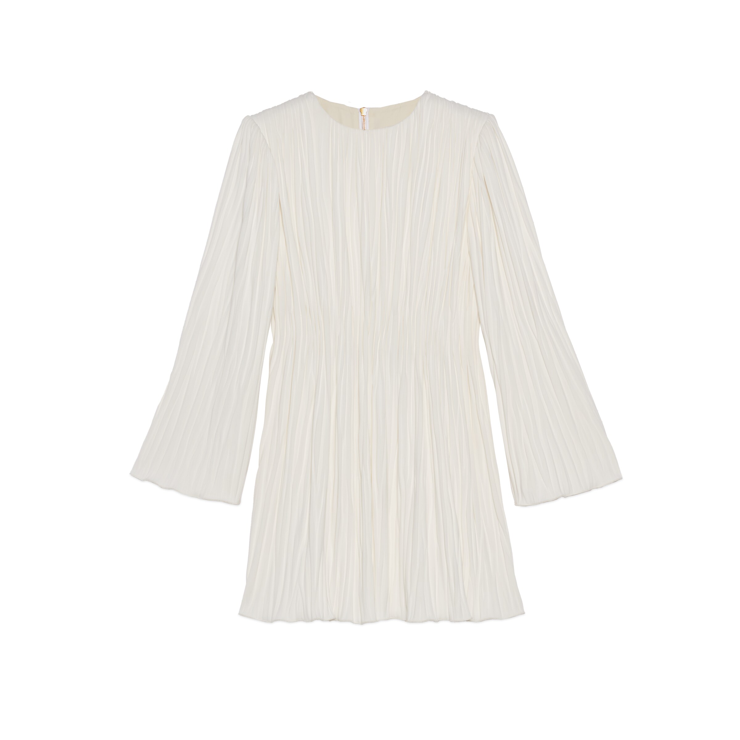 Gucci Pleated Jersey Dress In White ModeSens