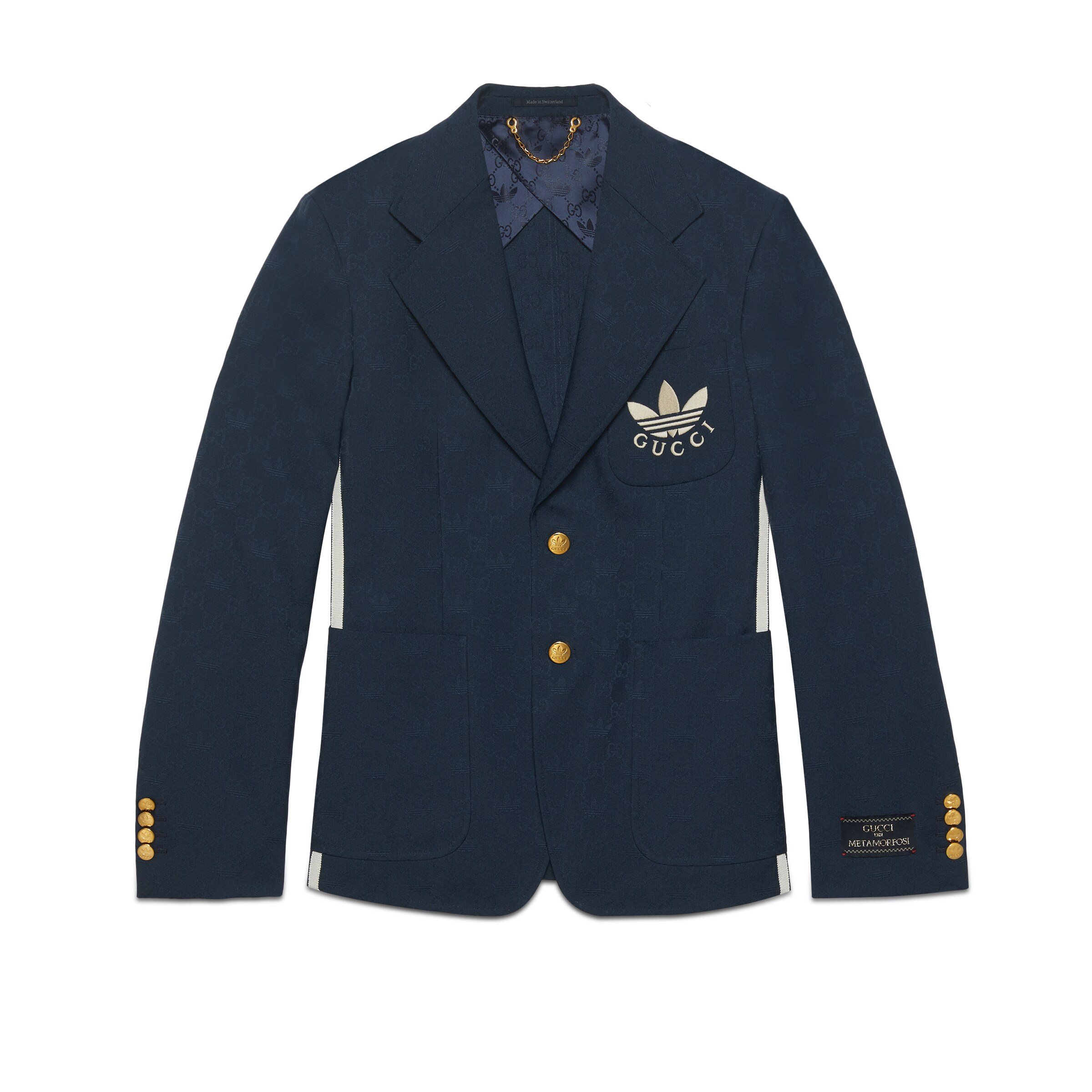 Gucci Adidas X Polyester Formal Jacket In Blue ModeSens