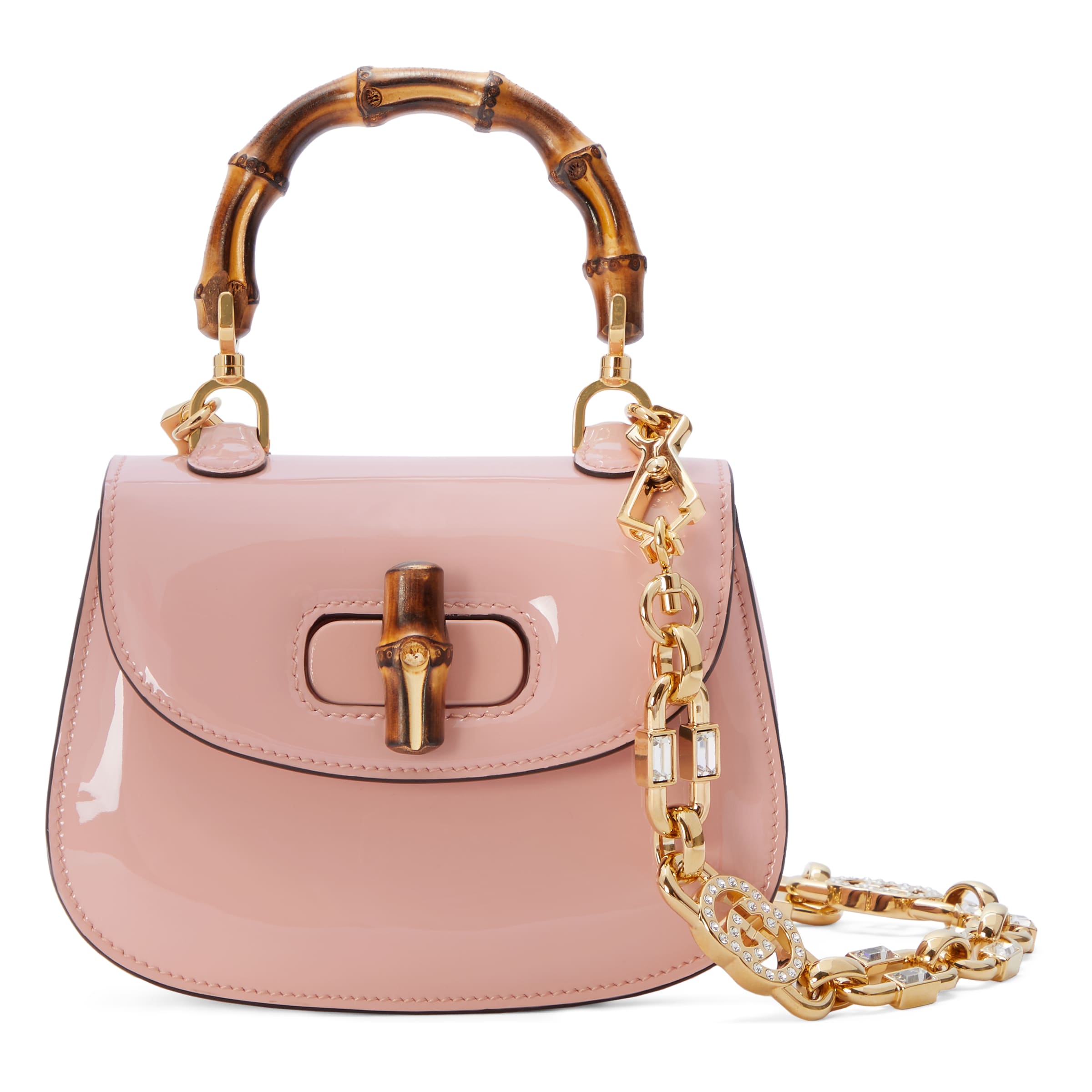 Gucci Bamboo 1947 Mini Top Handle Bag In Pink ModeSens