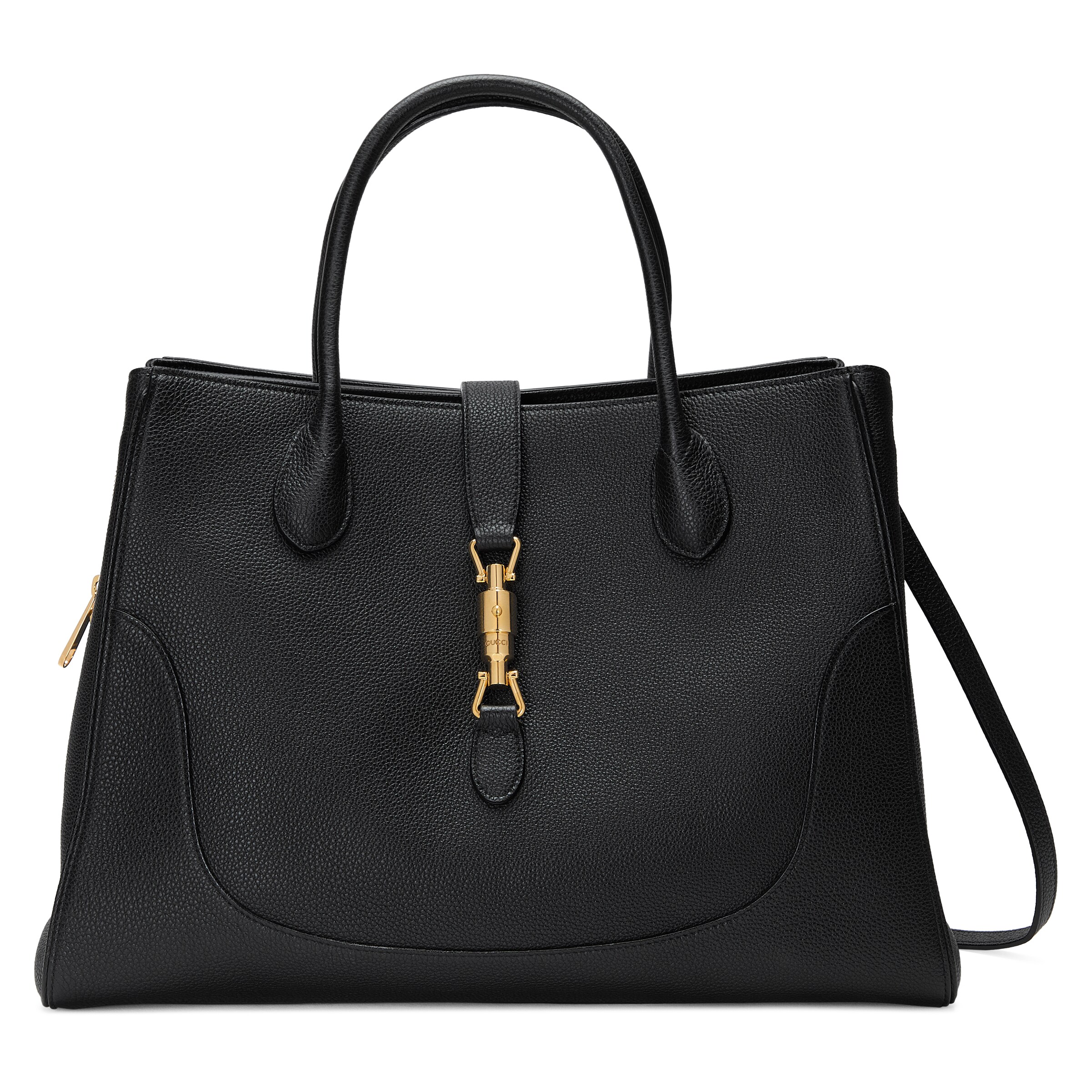 Gucci Jackie 1961 Medium Natural Grain Tote In Pink