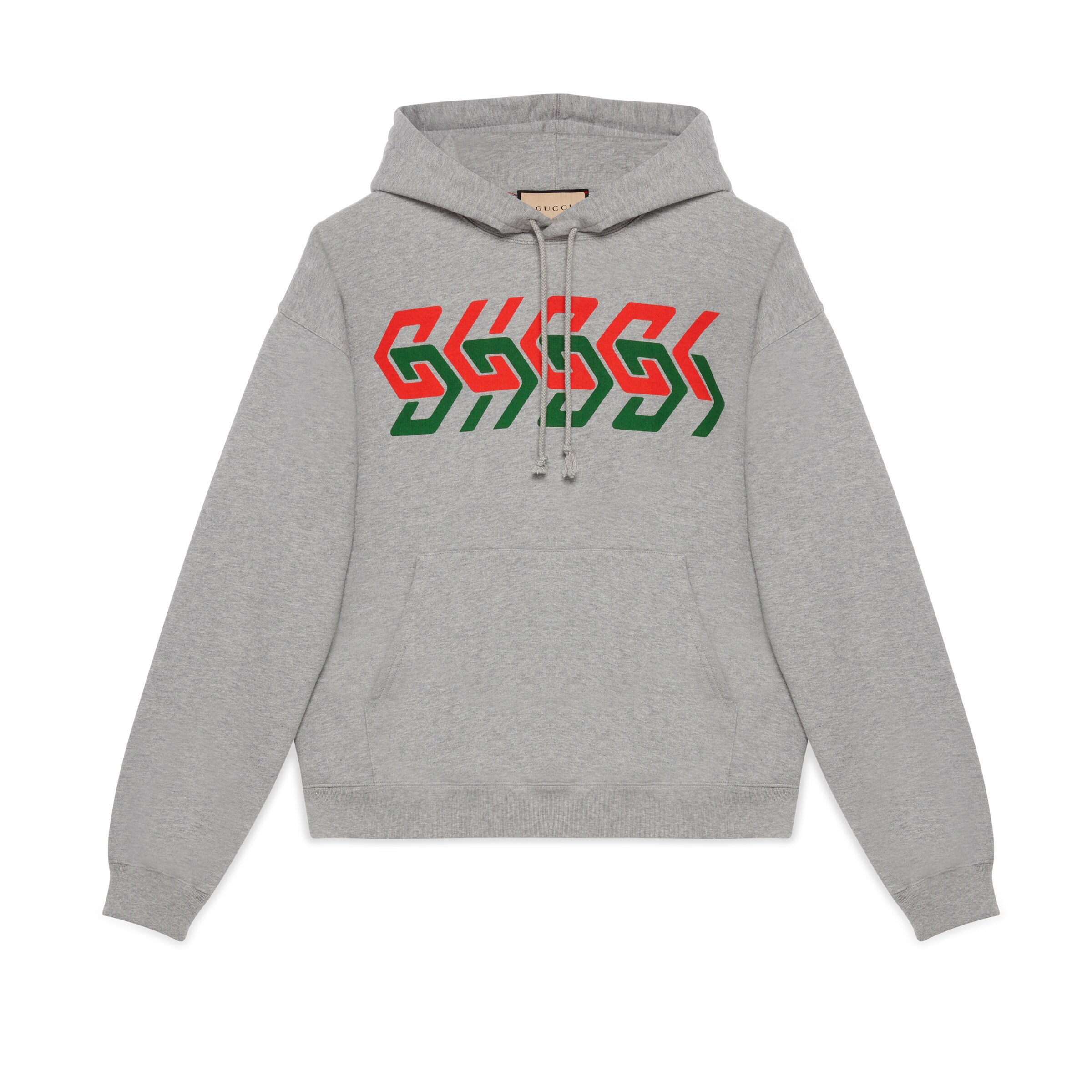 GUCCI GUCCI CHAIN PRINT HOODED SWEATSHIRT