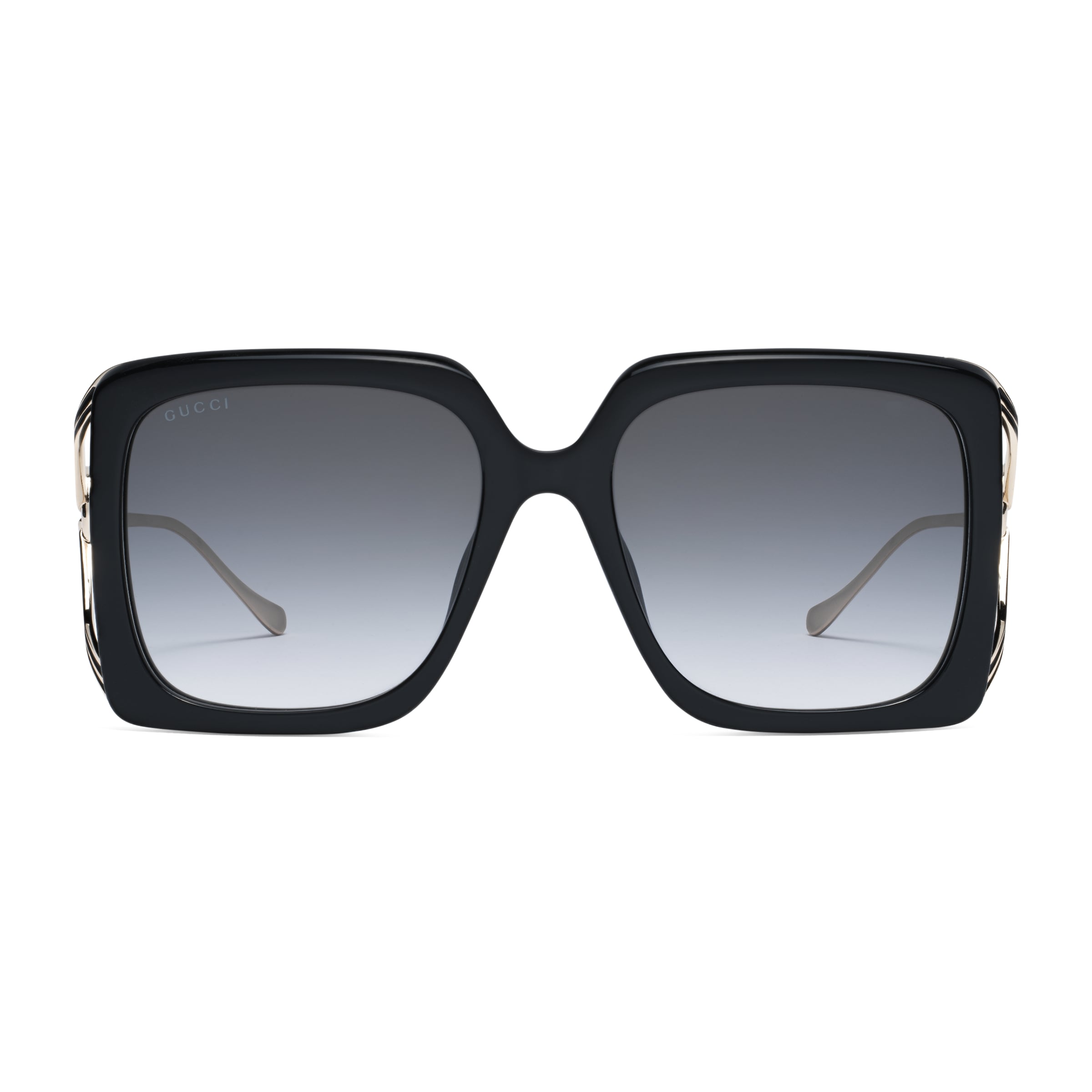 Gucci Oversized Rectangular Sunglasses In Schwarz