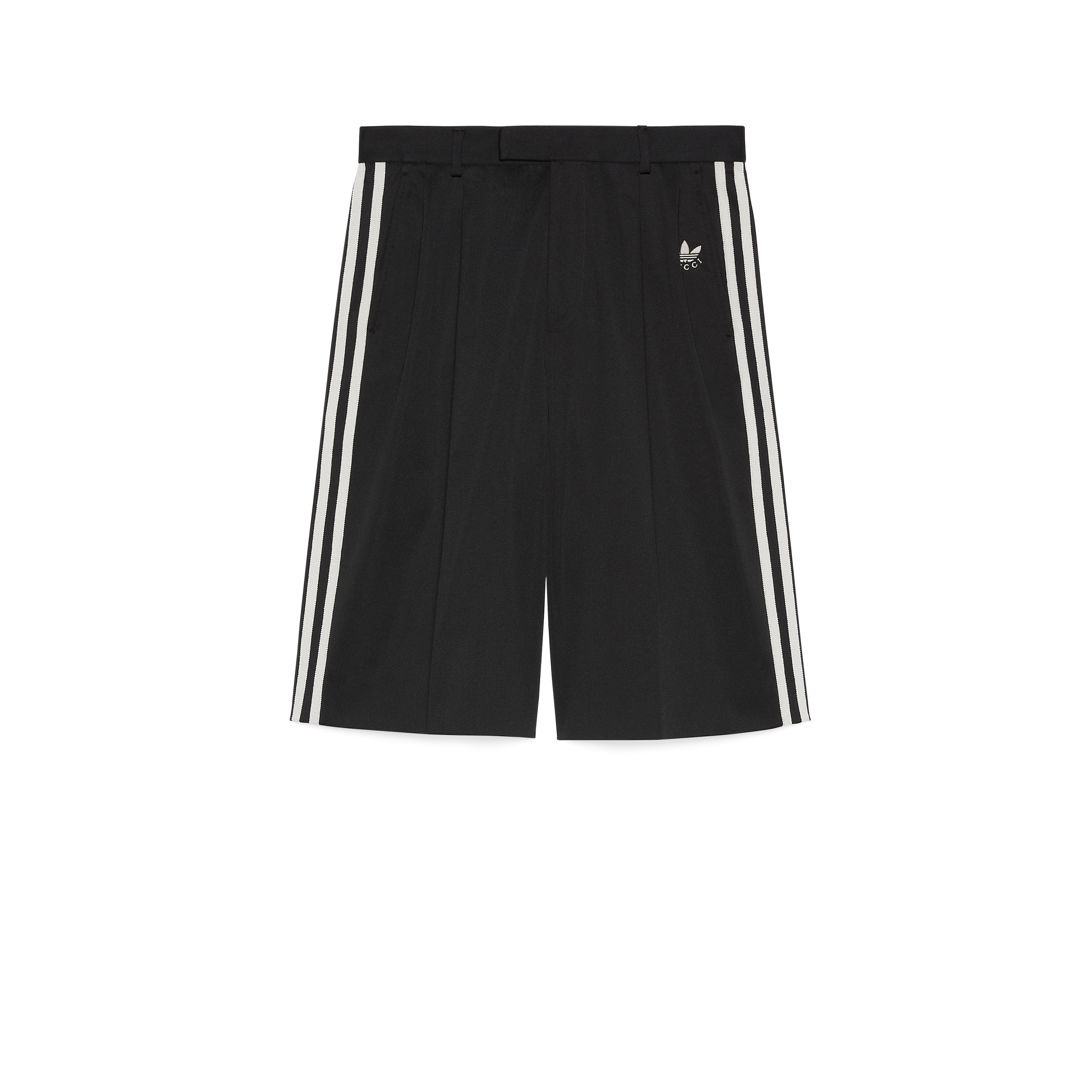Gucci X Adidas Marco GG/Trefoil Print Silk Shorts S | eBay
