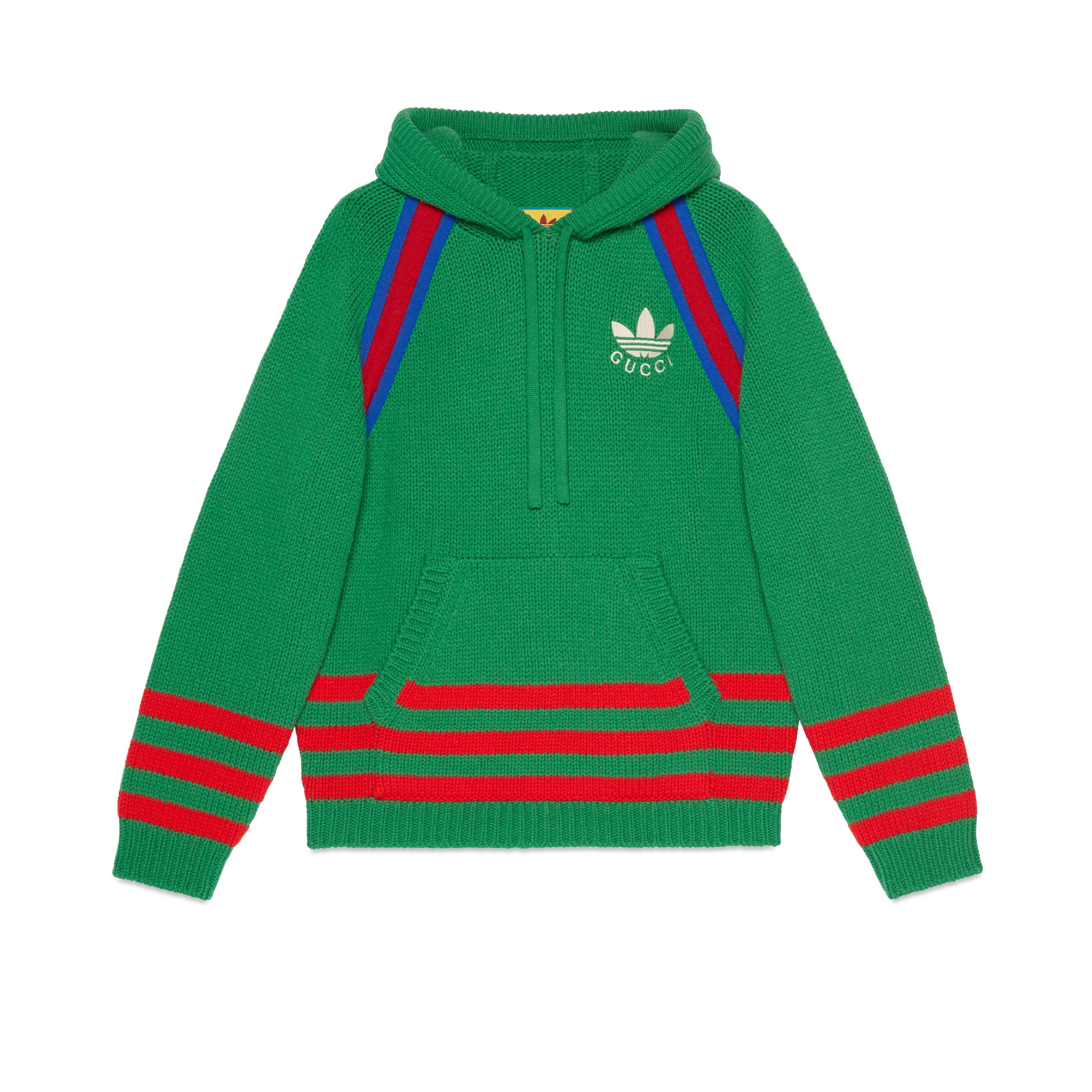 GUCCI GUCCI ADIDAS X GUCCI PULLOVER AUS WOLLE