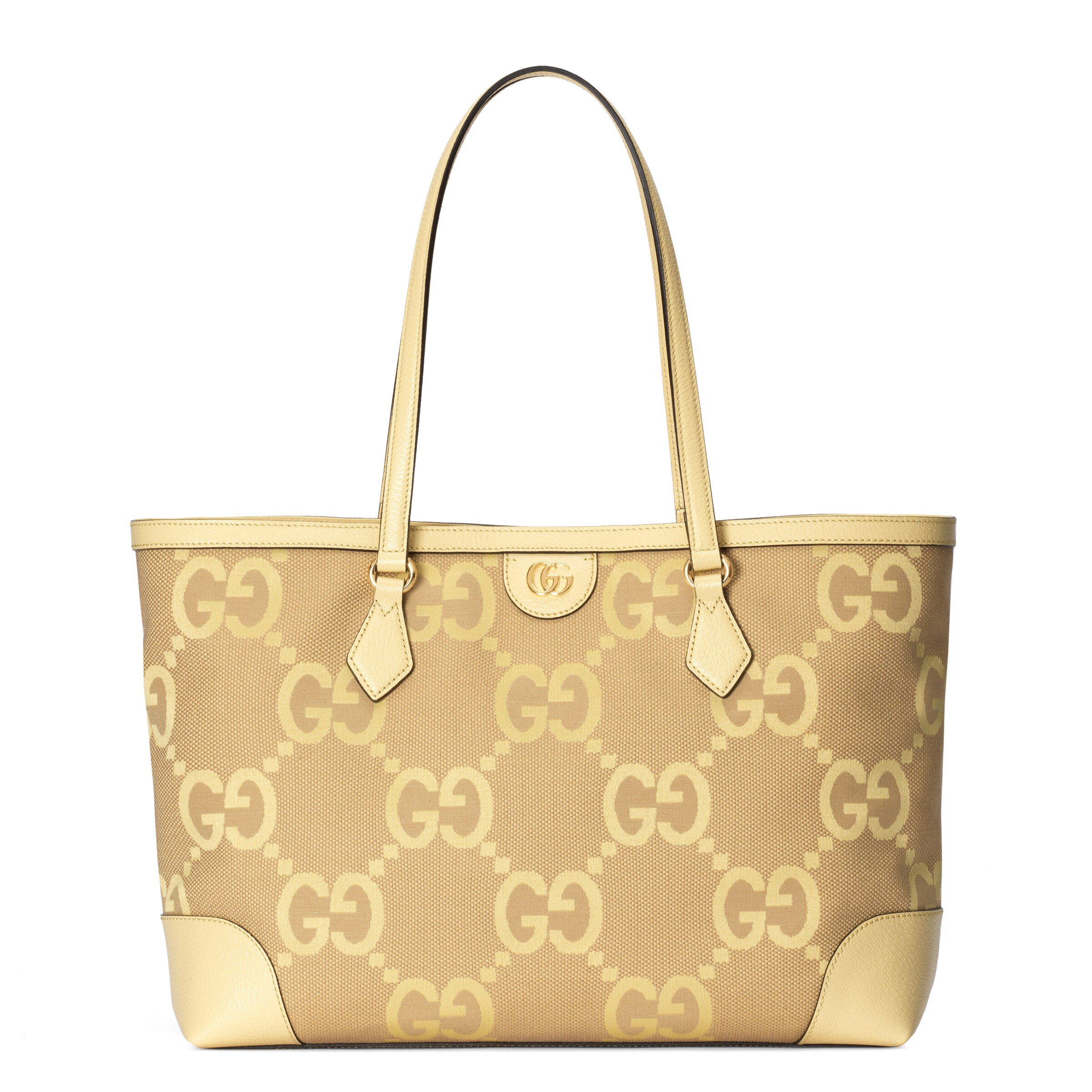Gucci Ophidia Jumbo Gg Medium Tote In Yellow