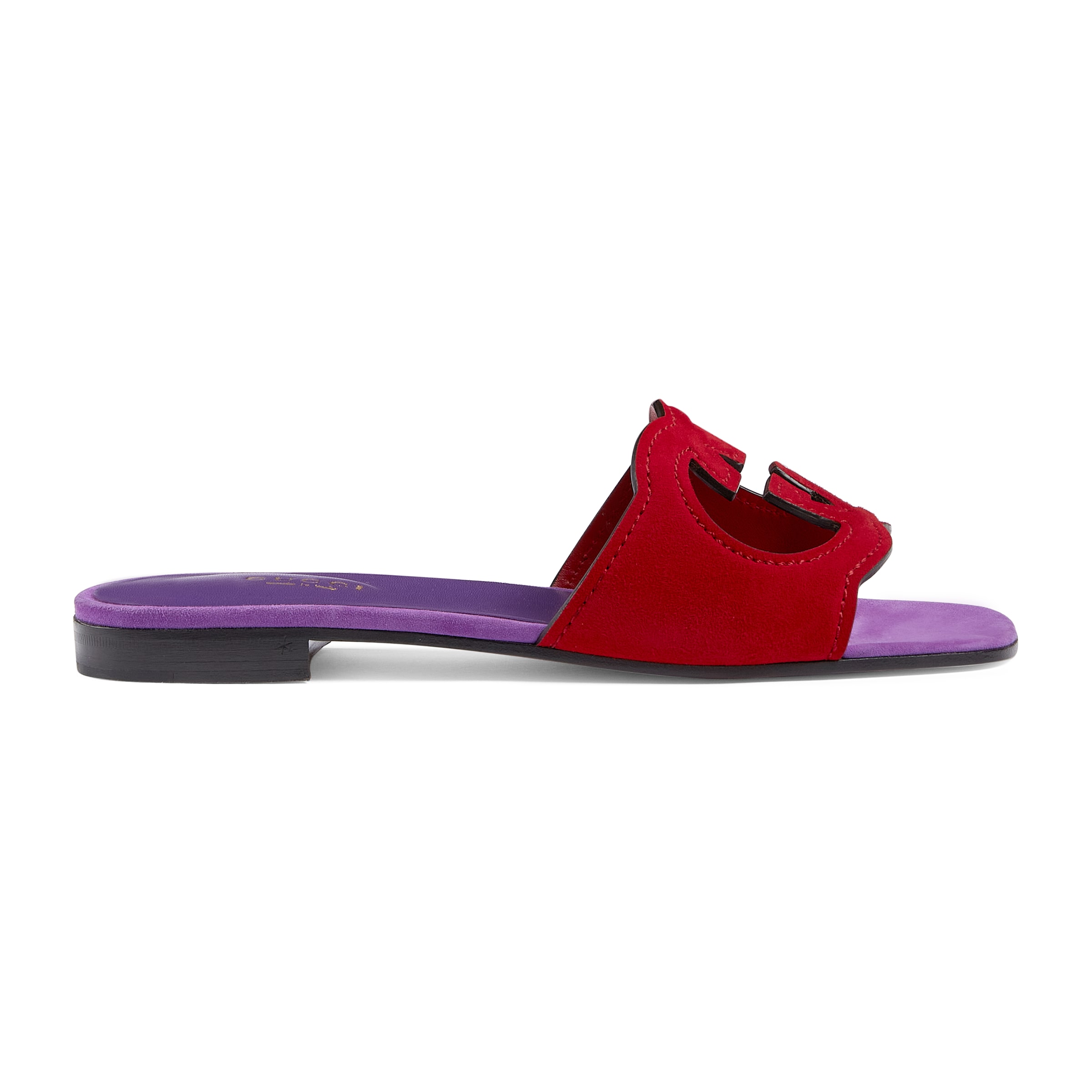 GUCCI GUCCI WOMEN'S INTERLOCKING G CUT-OUT SLIDE SANDAL