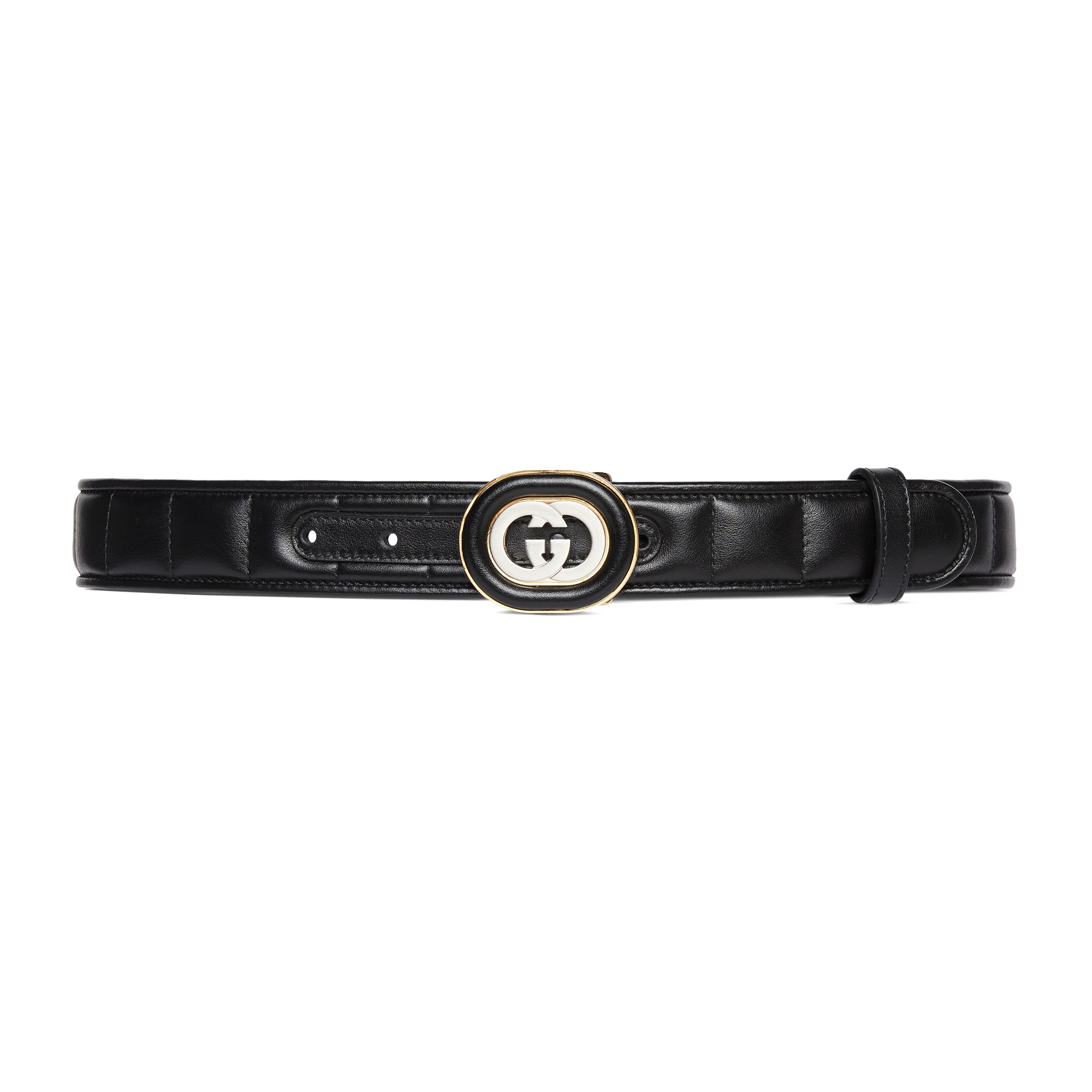 GUCCI GUCCI BELT WITH INTERLOCKING G BUCKLE
