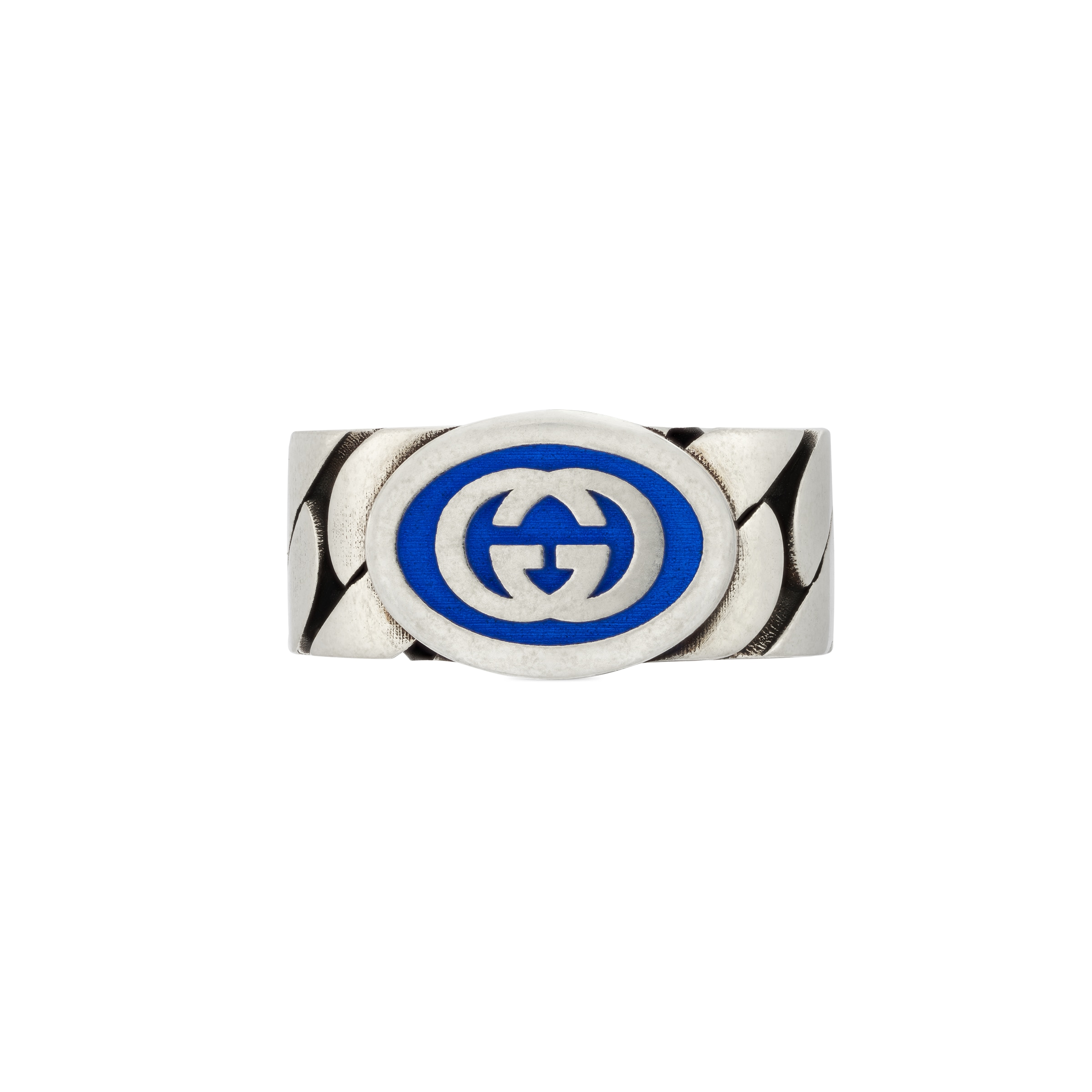 Gucci Interlocking G Enamel Ring In Undefined
