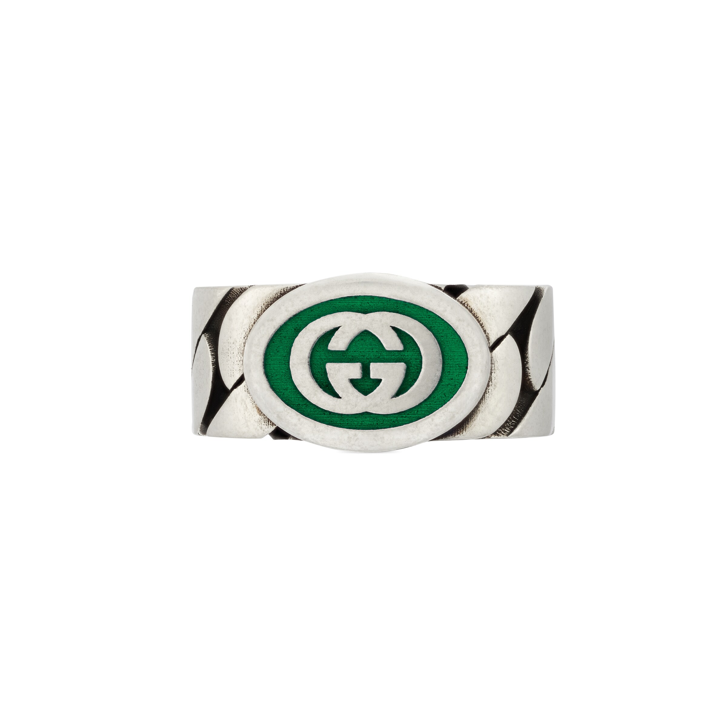 Gucci Interlocking G Enamel Ring In Undefined