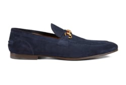 Gucci blue horsebit loafer discount