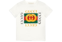 チルドレンズ〕GUCCI ロゴ コットン Tシャツホワイト コットン | GUCCI公式