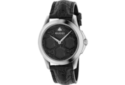 G Timeless watch 38mm in black Gucci Signature GUCCI AE
