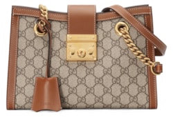 Borsa a spalla Padlock misura piccola in tessuto GG Supreme GUCCI Italia