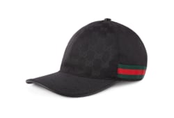 Black Original GG Canvas Baseball Hat With Web | GUCCI® US