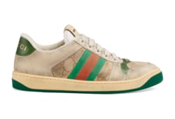 スニーカー GUCCI Women Sneakers 785452AAEW9 3345 GREEN Women's Gucci Re-Web sneaker in dark green GG canvas | GUCCI® SE