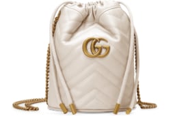 GUCCI★GGマーモントスモールマトラッセレザーバケットバッグ Gucci/グッチ｜GG マーモント スモール レザー バケット バッグ
