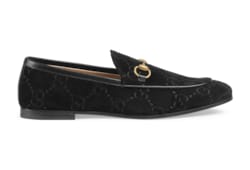 Gucci red velvet loafers sales