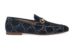 Blue GG Velvet Men s Gucci Jordaan Loafer GUCCI US
