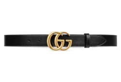 適当な価格 shiny with belt Marmont GG buckle US GUCCI® | leather black in 小物