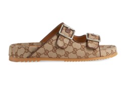 Gucci canvas sandals best sale