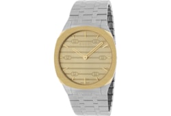 GUCCI 25H 〕クオーツ スチール ゴールド ウォッチ 38 mm