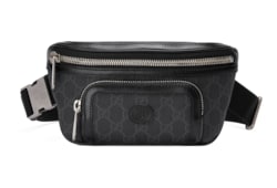 Small belt bag with Interlocking G in black GG Supreme GUCCI UK