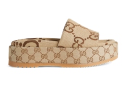 Women s Platform Slide Sandal GG Canvas GUCCI GUCCI US
