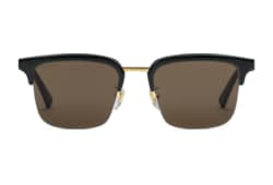 GUCCI スクエアサングラス ブラウンレンズ スクエア サングラスブラウン | GUCCI公式