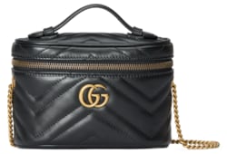 GG Marmont mini top handle bag in black leather GUCCI Canada