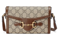 Mini sac Gucci Horsebit 1955 en toile GG Supreme beige et ebene GUCCI Canada