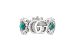 925 Sterling Silver Double G Flower Ring | GUCCI® US