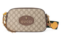 Borsa a tracolla Neo Vintage in tessuto GG Supreme in beige ed ebano GUCCI Italia