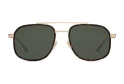 Navigator frame sunglasses in gold toned metal GUCCI AE